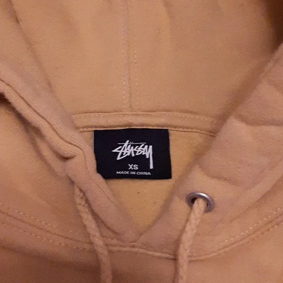 Stüssy Yellow Hoodie Size XS Stüssy - Picture 3 of 4
